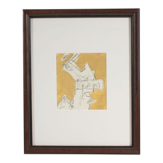 Abstract Mixed Media Drawing by James L. Bruch For Sale
