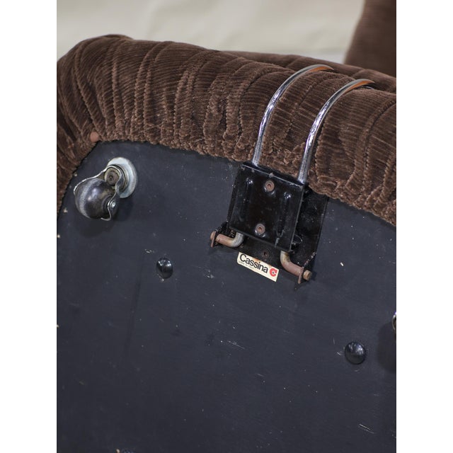 Set of Soriana Chair and Ottoman from Cassina, 1970s For Sale - Image 16 of 17