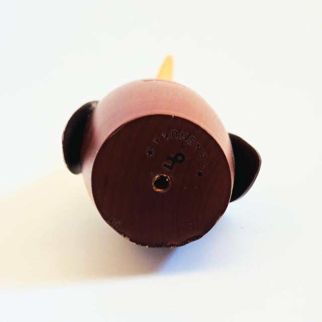 Brown MCM Senshukai Wood Royal Pet - Penguin For Sale - Image 8 of 8