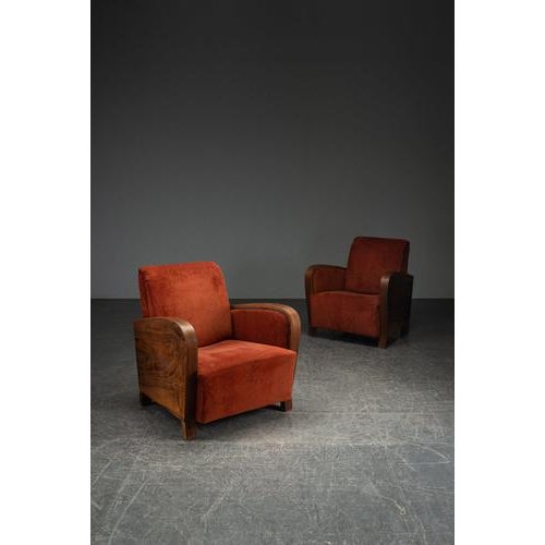 Art Deco Armchairs, 1940s, Set of 2 For Sale - Image 4 of 15