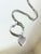 Silver Vintage Tiffany & Co. Sterling Silver Heart on Heart Pendant Necklace 1990s For Sale - Image 8 of 14