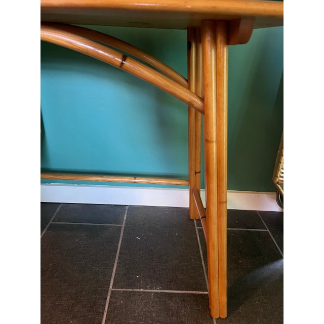 Wood Ash & Bamboo Writing Desk by Heywood Wakefield Ashcraft For Sale - Image 7 of 10