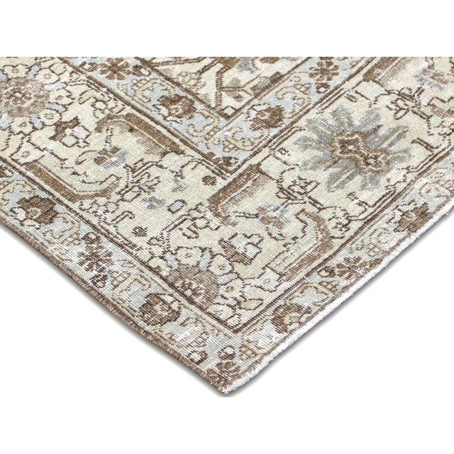 Transitional 1940s Persian Tabriz Rug For Sale - Image 3 of 5