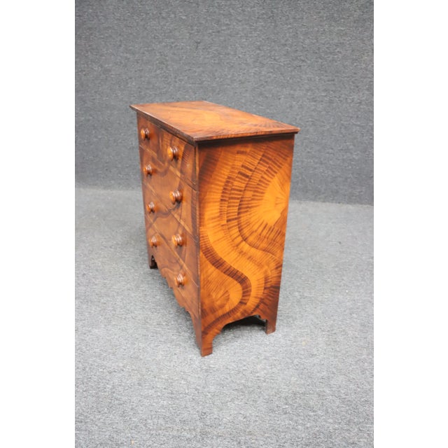 Wood Paint Decorated Diminutive Chest For Sale - Image 7 of 8