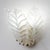 Transparent 1970s Taormina, Elegant Murano Wall Light Transparent Leaves - Set of 2 For Sale - Image 8 of 16