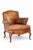 Vintage French Style Leather Pathwork Chair For Sale - Image 11 of 12