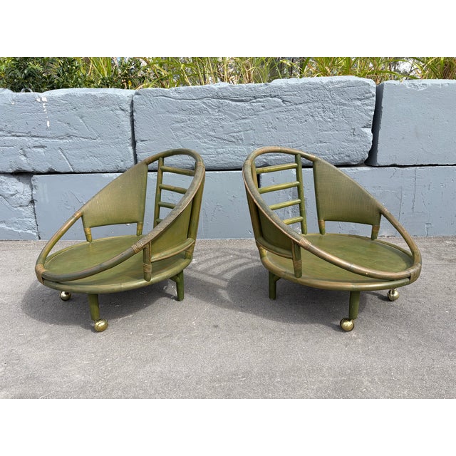 1950s Bamboo Lounge Chairs For Sale - Image 14 of 16