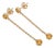 Dainty Chain Drop Citrine Earrings - November Birthstone Jewelry - A Pair For Sale