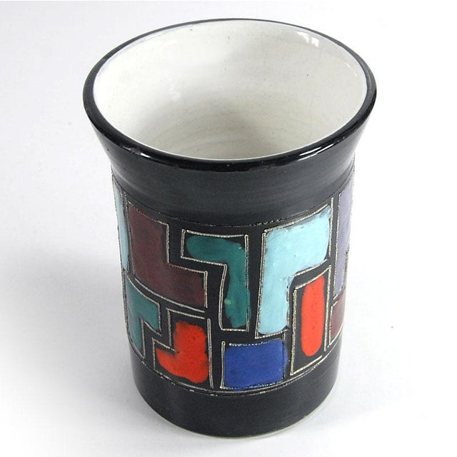 Italian Ceramic Vase by Aldo Londi for Bitossi, 1960s For Sale - Image 6 of 12