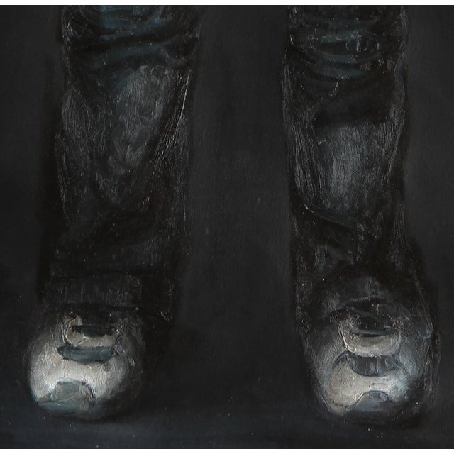 Early 21st Century Wei Yi 魏艺, Wu Xiaoshuan from Childhood, Larger Than Life, 2010, Oil on Canvas For Sale - Image 5 of 7