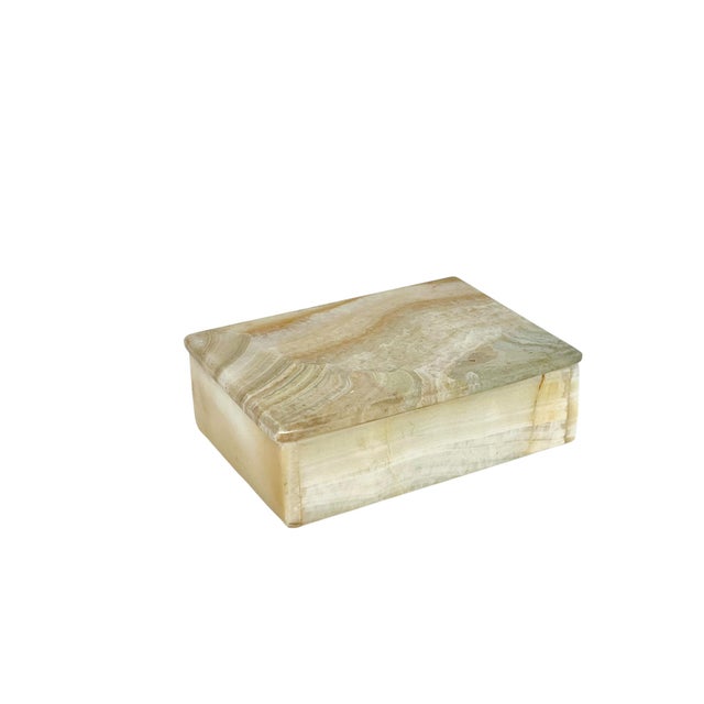 Mid 20th Century Vintage French Agate Covered Box For Sale - Image 9 of 12