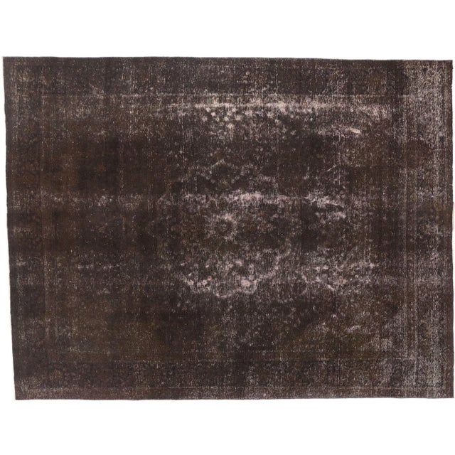 Textile Vintage Turkish Rug With Rustic Industrial Luxe Style - 09'09 X 12'08 For Sale - Image 7 of 7