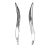 Abstract Late 20th Century Handmade Sterling Silver Earrings - 2 Pieces For Sale - Image 3 of 8