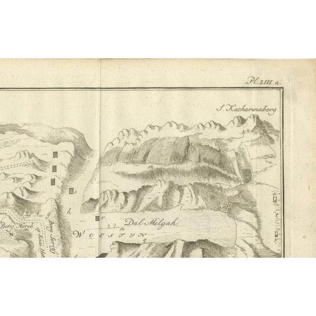 Antique Map of the Sinai Monasteries, 1776 For Sale - Image 4 of 10