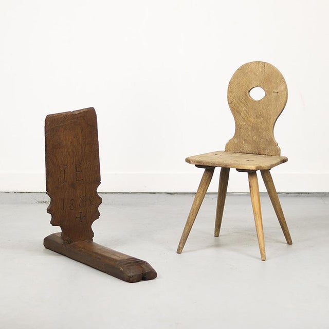 Rustic Farmhouse Folk Art Schwingstock / Ornament, 1832 For Sale - Image 9 of 12