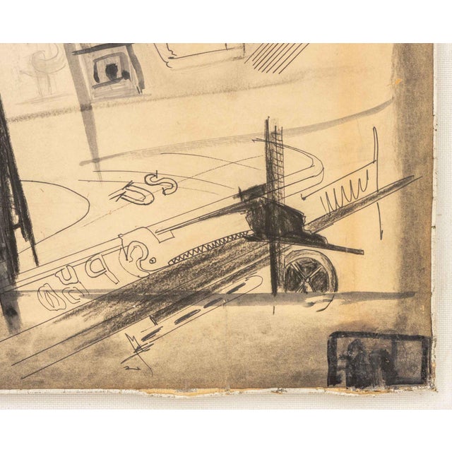 Black Agudelo Abstraction Mixed Media on Masonite, 1966 For Sale - Image 8 of 10