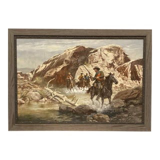 Harry Schaare (1922-2008) "Shadow of the Hawk" Oil on Board. 1988. For Sale