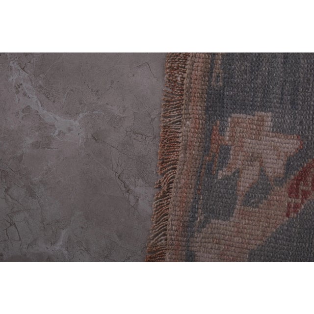 Textile 1960s Vintage Turkish Oushak Extra Long and Wide Runner - Stair Tread For Sale - Image 7 of 13