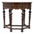 English Jacobean Walnut & Burl Petit Point Top Game Table With Tapestry C1810 For Sale - Image 4 of 16