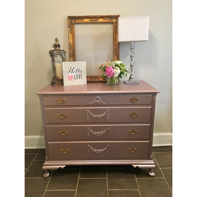 Rose Gold Metallic Dresser Lowboy Chest Chairish