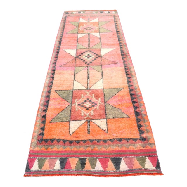 Vintage Turkish Wool Anatolian Runner For Sale
