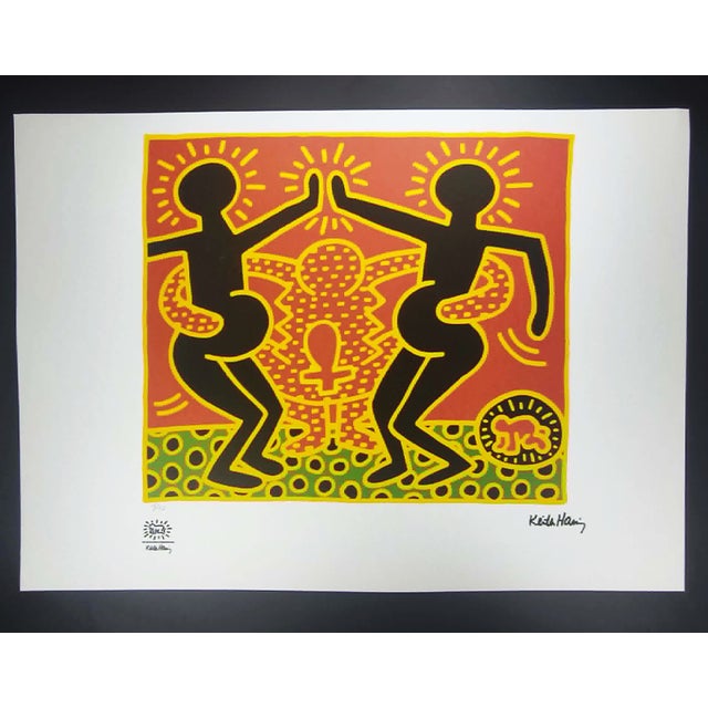After Keith Haring, Figurative Composition, 1990s, Lithograph For Sale