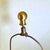 Vintage Mid-Century Modern Hand-Painted Ceramic Table Lamp With Grape Leaves & Gold, Brass Base For Sale In San Francisco - Image 6 of 12