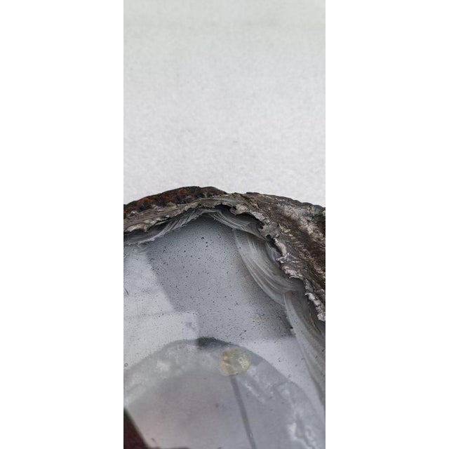 Vintage Hammered Glass Paperweight, 1970s For Sale - Image 9 of 11