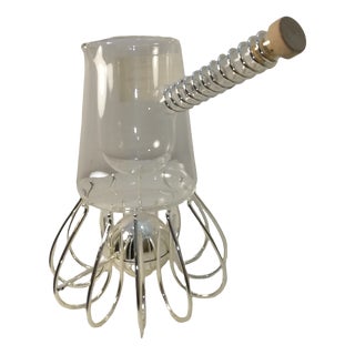 Peyrano Chocolate Pot and Medusa Food Warmer by Lino Sabattini, 1990s, Set of 2 For Sale