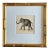 Original Miniature Hand-Painted Elepahant Painting. Framed For Sale