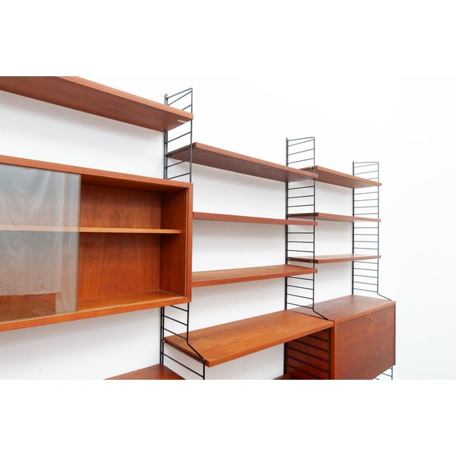 1950s String Wall Shelf by Kajsa & Nisse Strinning, 1950s For Sale - Image 5 of 18