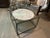 Contemporary Warren Platner White Marble Coffee Table With Brass Wire Base For Sale - Image 3 of 6