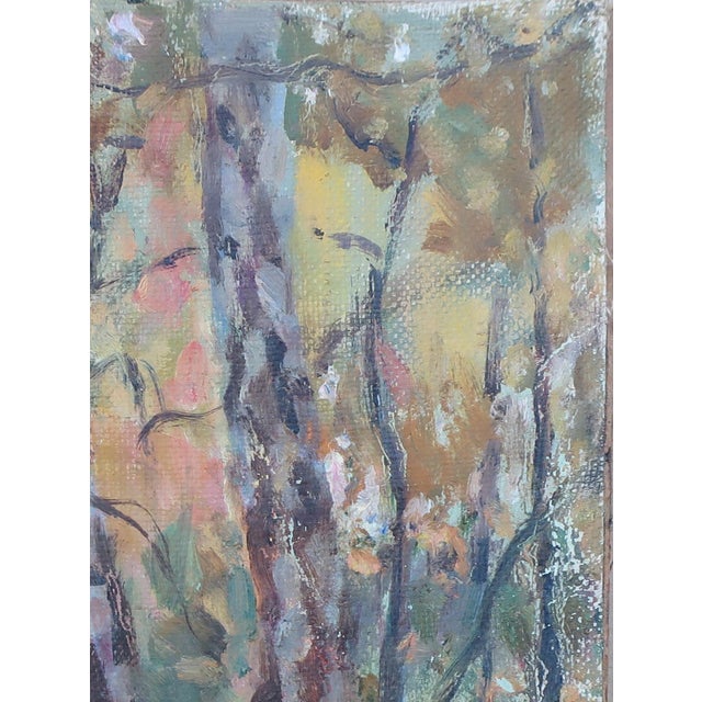 Realism Impressionist Forest Oil Painting, Ukrainian Artist Sokolovsky, 1970s 30-23 For Sale - Image 3 of 6