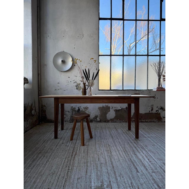 Pine and Oak Farmhouse Table, 1950s For Sale - Image 17 of 18