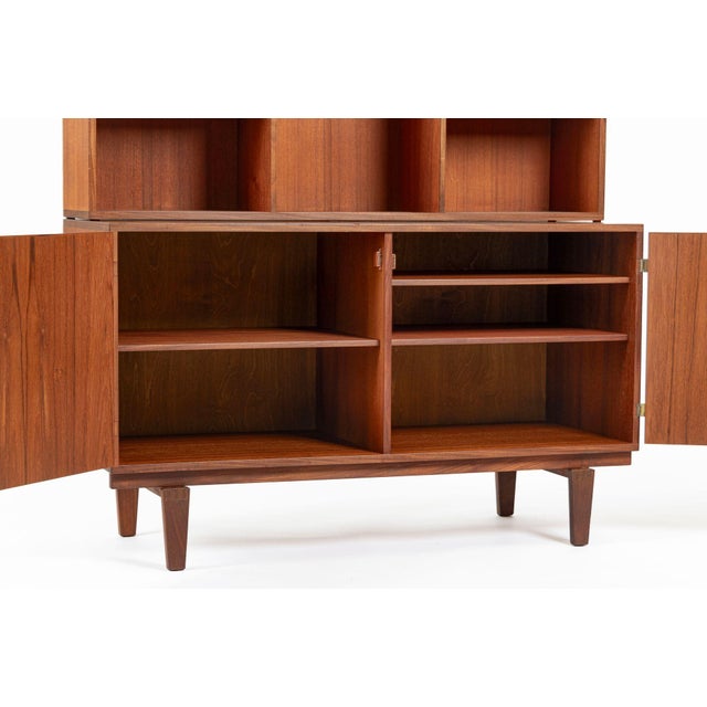 Brown Danish Mid-Century Modern Teak Bookcase Cabinet by Peter Løvig Nielsen, 1960s For Sale - Image 8 of 18