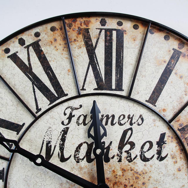 Early 21st Century Farmers Market Clock Chairish