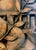 Ceramic 1970s Neoclassical Terracotta Wall Relief Plaque With Horses & Classical Columns For Sale - Image 7 of 11