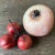 Mid-Century Alabaster Stone Persimmon and Cluster of Cherries Fruit- Set of 2 For Sale - Image 10 of 12