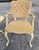 Wood 1960s Mid-Century Modern Conversation Set With 2 Tufted Arm Chairs and Painted Table For Sale - Image 7 of 14
