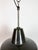 Mid-Century Modern Industrial Black Enamel Factory Lamp with Iron Top, 1950s For Sale - Image 3 of 18