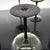 Glass Set of Six Black Stem Colored Cocktail Glasses, Circa 1980s For Sale - Image 7 of 12