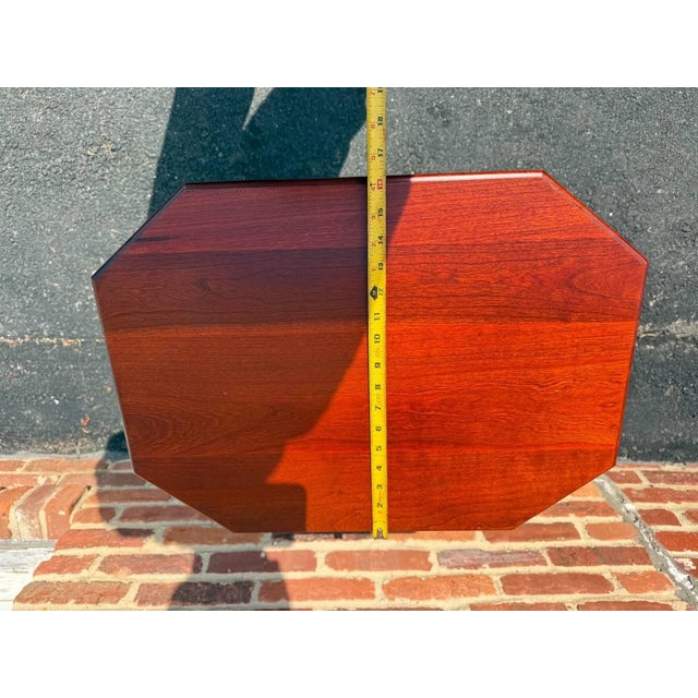 Vintage English Regency Style Mahogany Spider Leg Two Tier Side Table For Sale - Image 11 of 16