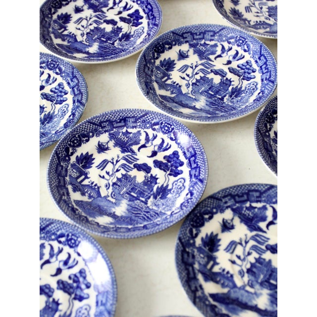 Vintage Japanese Blue Willow Saucers Set of 12 Chairish
