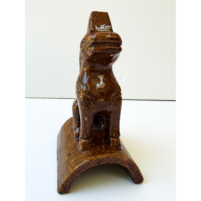 Chinese Antique Chinese Imperial Glazed Ceramic Roof Tile – Heavenly Horse (Tianma) For Sale - Image 3 of 8