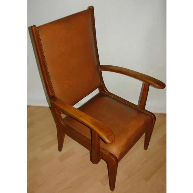 Beech Side Chair, 1950s For Sale - Image 9 of 14