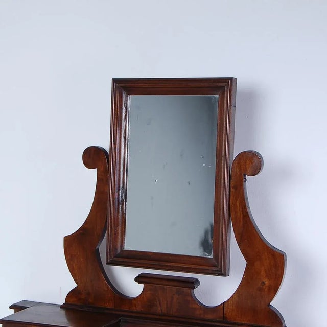 Dressing Mirror in Walnut, Early 1900s For Sale - Image 9 of 13