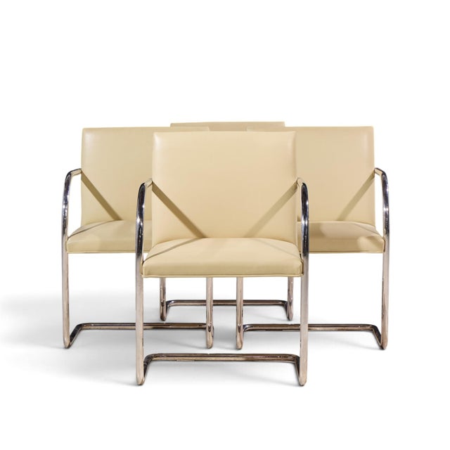Brueton Mid Century Brno Chairs - Set of 4 Each chair measures: 22 wide x 23.5 deep x 32.25 inches high, with a seat...