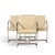 Brueton Mid Century Brno Chairs - Set of 4 Each chair measures: 22 wide x 23.5 deep x 32.25 inches high, with a seat...