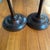 Mid 20th Century 20th C. Pair of Mid-Century Modern Tall Turned Rosewood Candle Holders For Sale - Image 5 of 9