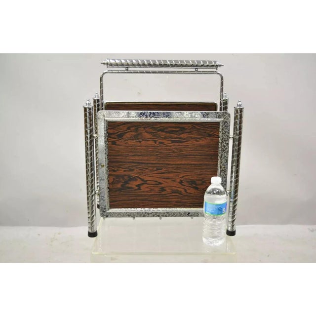 Mid 20th Century Vintage Mid Century Modern Faux Rosewood Masonite ...